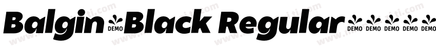 Balgin-Black Regular字体转换